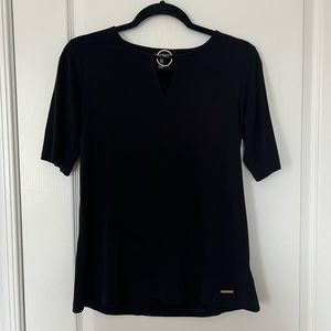 Black blouse by Ellen Tracy for sale in a size small